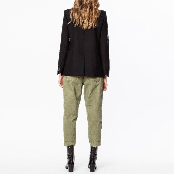 NWT - Zadig & Voltaire Very Multi Jacket BLACK 💕 - Picture 3 of 12